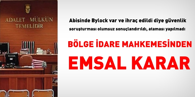 Kardeşi Bylock kullanan polis adayının atamasının yapılmamasına yürütmeyi durdurma