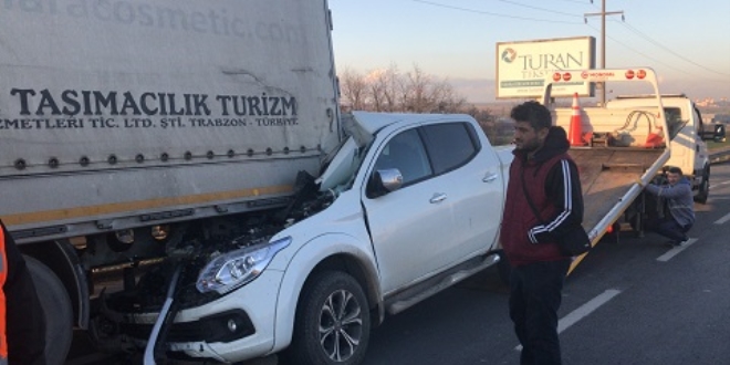Tekirdağ'da trafik kazası: 1 yaralı