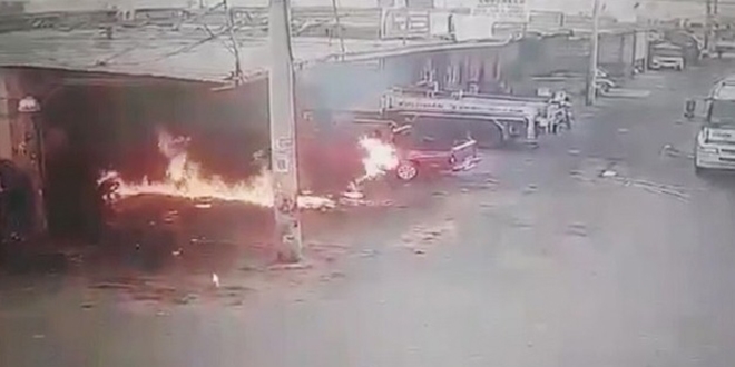 Isınmak isteyen çocuk alevler içinde kaldı