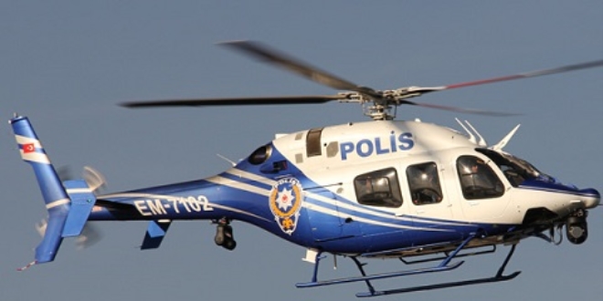 İzmir'de yılbaşı denetimine helikopter desteği