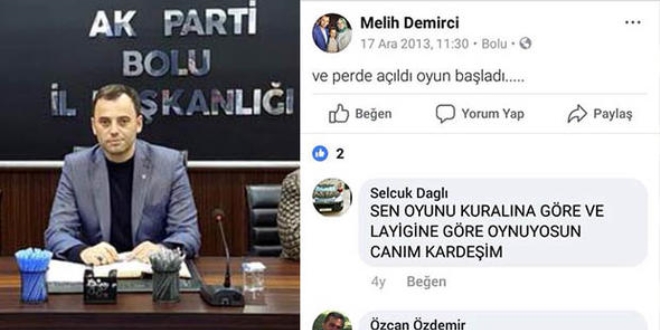 Ak Parti il başkan vekilinin 17 Aralık paylaşımı ortaya çıktı