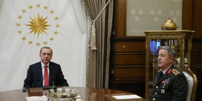 Erdoğan, Orgeneral Akar'ı kabul etti