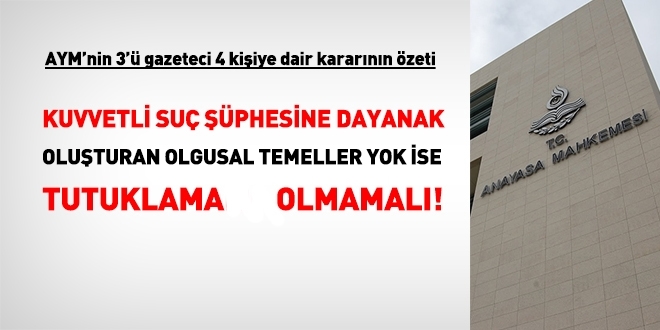 AYM'nin, Mehmet Altan'a dair kararının tam metni