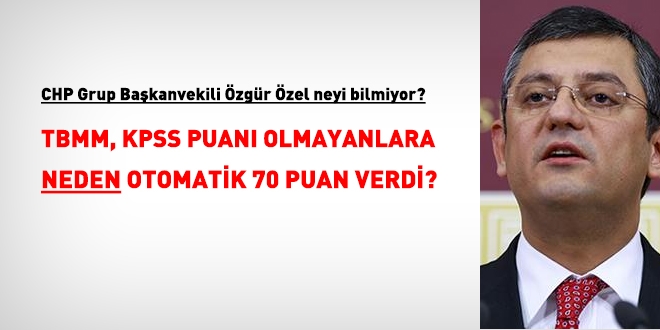 TBMM, neden, biliim personeli almnda, KPSS puan olmayanlara otomatik olarak 70 puan verdi?