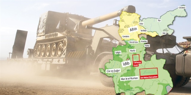 Dakika dakika Afrin'e Zeytin Dalı operasyonu