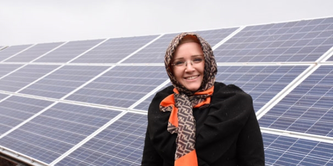 Girişimci kadın öğretmen, güneşten elektrik üretecek