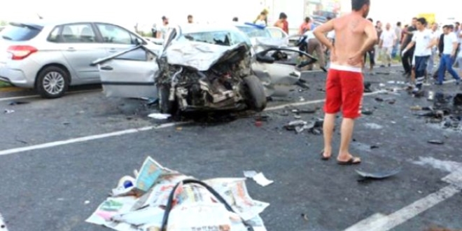 Tekirdağ'da trafik kazası: 9 yaralı