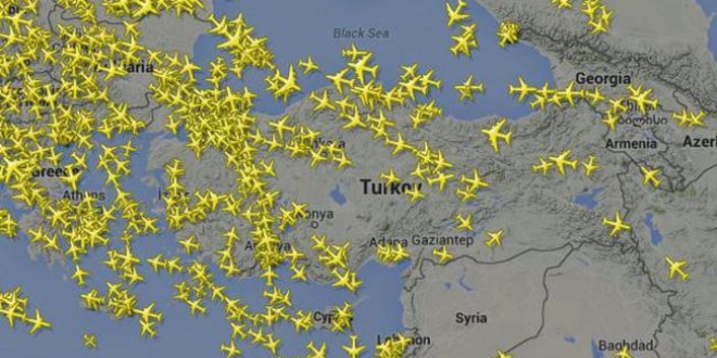 Türk hava sahası yarım dakika boş kalmadı