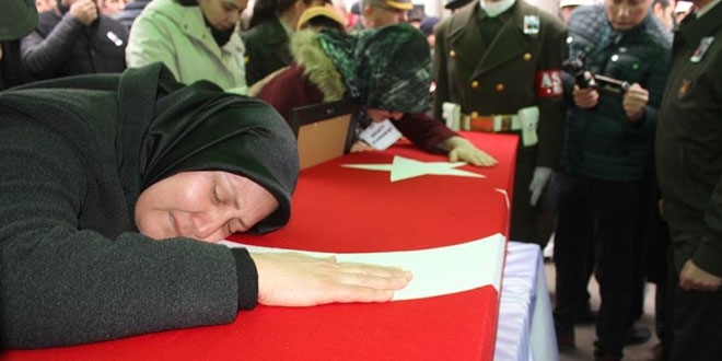 Şehit evinde bir acı daha