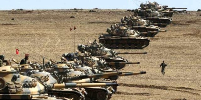 TSK'nn topu birlikleri Afrin'deki mevzileri ate altna ald