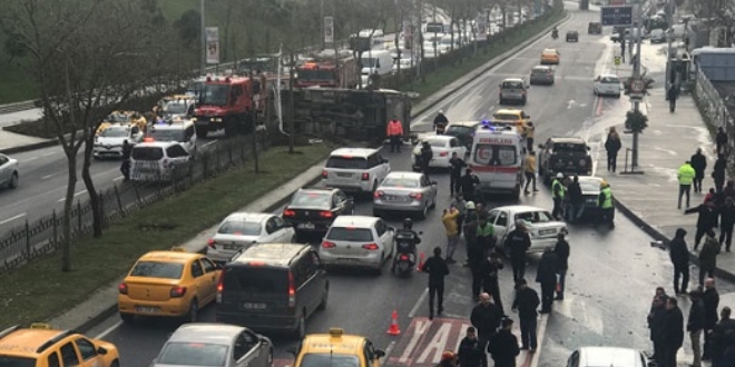 Şişli'de çöp kamyonu dehşeti: 3 yaralı