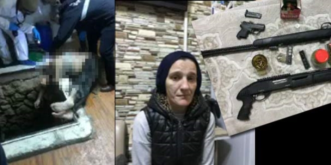 Kocasını kızı ile birlikte öldürüp, üzerine beton döktü