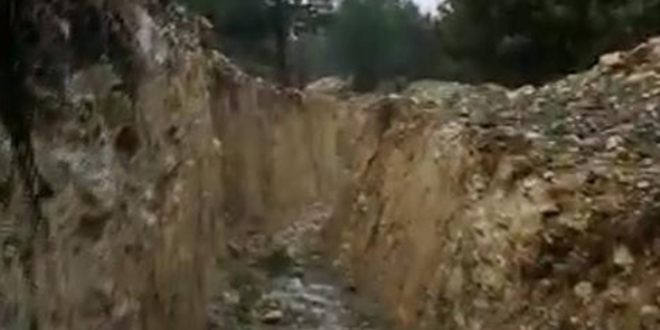 PYD/PKK'nın ele geçen mevzileri görüntülendi
