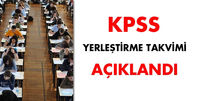 KPSS yerletirme takvimi akland