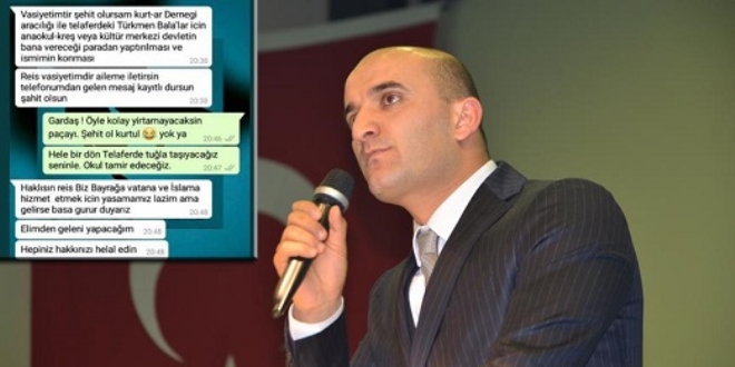 Şehit Özalkan'ın vasiyeti için Telafer'de arsa tahsis edildi