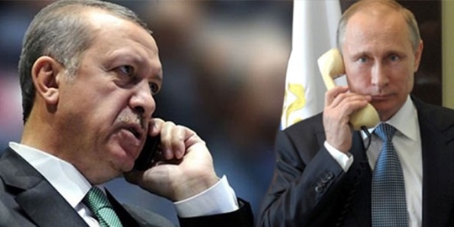 Erdoan, Rusya Devlet Bakan Putin ile telefonda grt