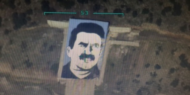 Afrin'deki 'Öcalan Anıtı' SİHA ile imha edildi