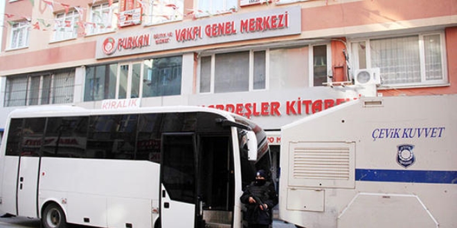 Furkan Vakfı önünde polis 24 saat nöbet tutuyor