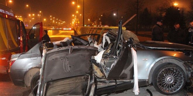 Konya'da trafik kazası: 2 ölü, 1 yaralı