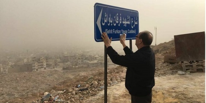 Şehit babaları El Bab'da