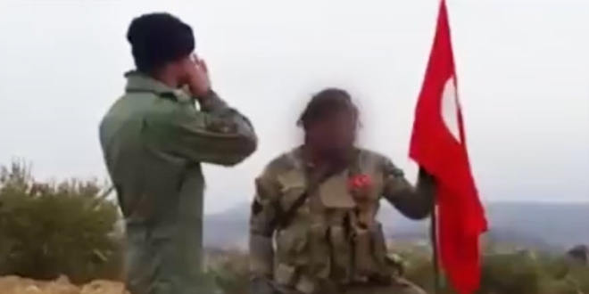 Şehitler Tepesi'ne ay yıldızlı bayrak