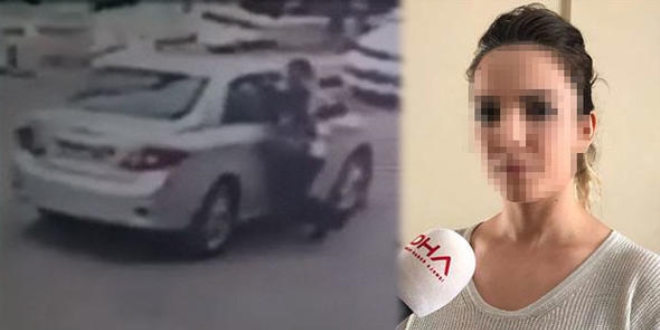 Otomobille takip ettiği kadına dehşeti yaşattı!