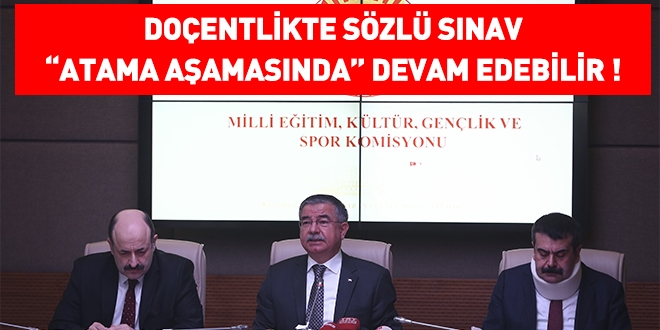 Doçentlikte sözlü sınav 'atama aşamasında' devam edebilecek