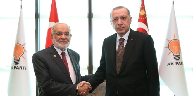 Erdoğan, Karamollaoğlu görüşmesi sona erdi