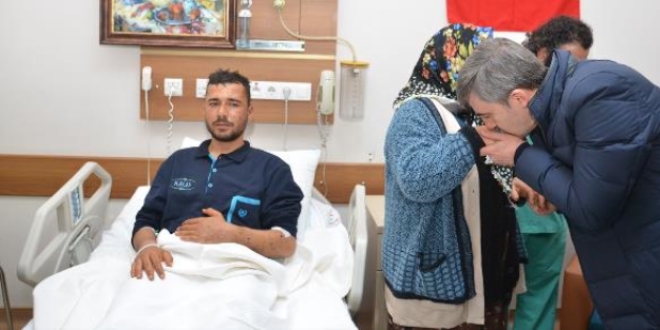 Afrin'de yaralanan Uzman Çavuş Talat Yıldız memleketine getirildi