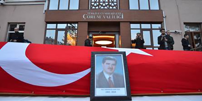 Vefat eden vali yardımcısı için tören düzenlendi
