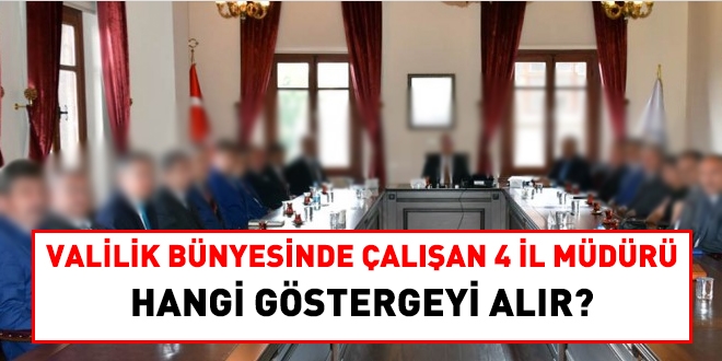 Valilik bünyesinde çalışan il müdürleri hangi ek göstergeyi alır?