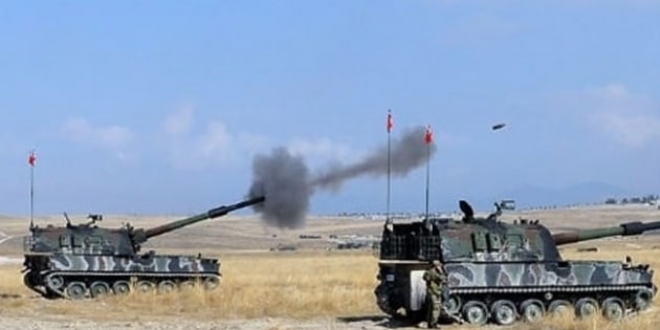 Darmık Dağı, Fırtına obüsleriyle ateş altına alındı