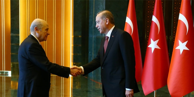 Erdoğan-Bahçeli görüşmesi sona erdi