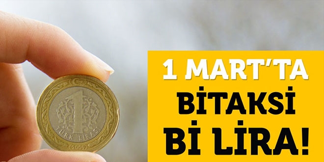 BiTaksi ile İstanbul'da taksiler yarın 1 lira