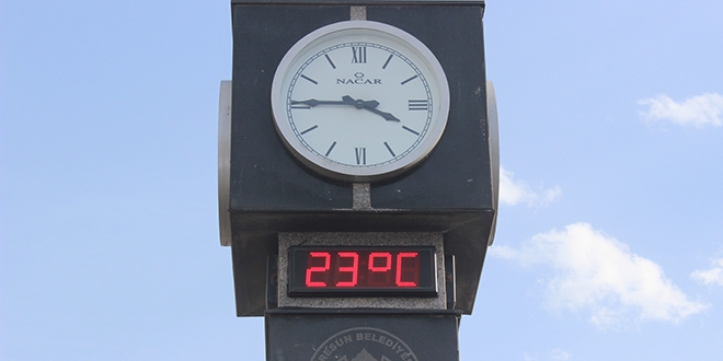 Giresun'da hava sıcaklığı 23 dereceyi gördü