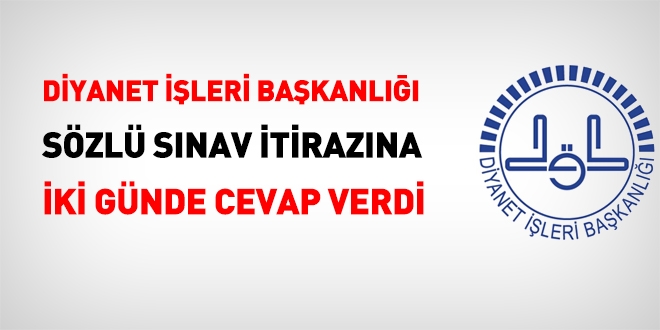 Diyanet, szl snav itirazlarna alelacele u cevab verdi