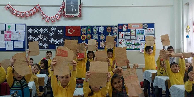 'Minik ellerden güzel yüreklere' mektup var