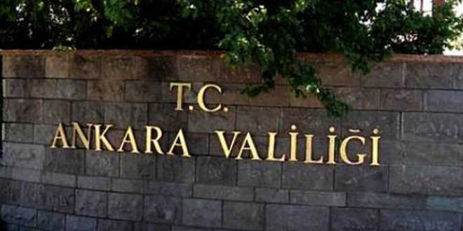 Ankara Valiliğinden ABD Büyükelçiliği açıklaması