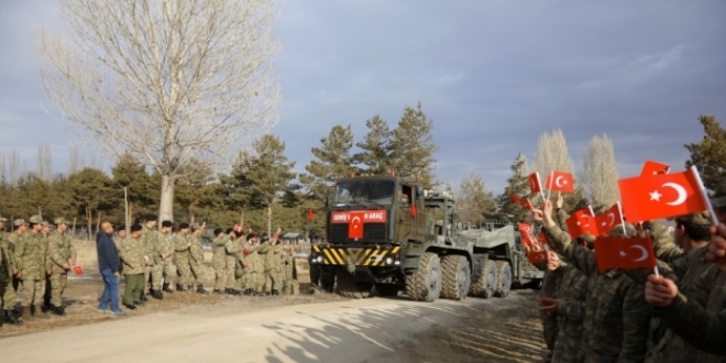 Muş'ta Mehmetçik Afrin'e uğurlandı