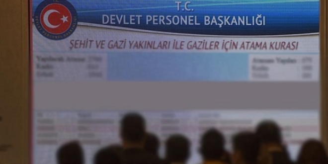 474 şehit yakını, gazi ve gazi yakınının atama kurası gerçekleştirildi