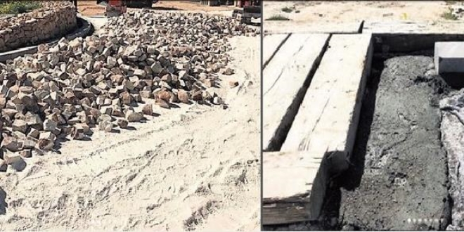 Tarihe beton döktüler