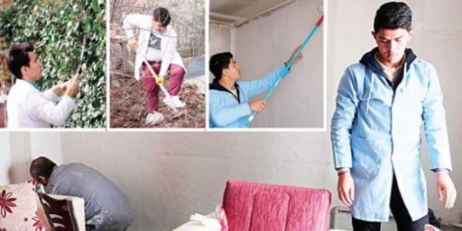 Meslek liselilerden evlere 'usta dokunuşu'