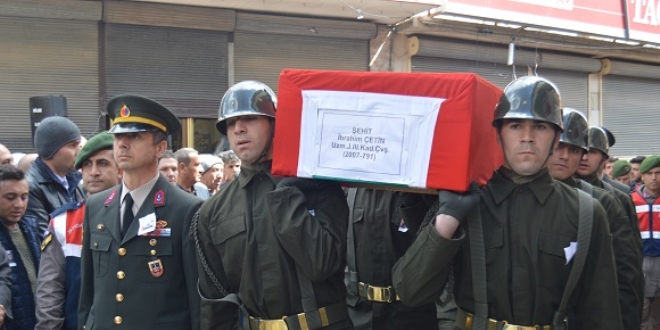 Şehit Jandarma Uzman Çavuş Çetin son yolculuğuna uğurlandı