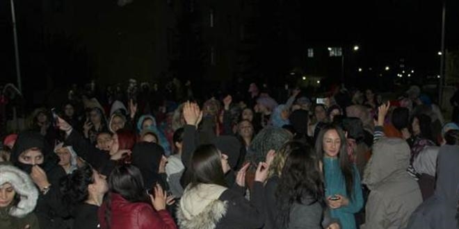Tokat KYK kız öğrenci yurdu'nda eylem