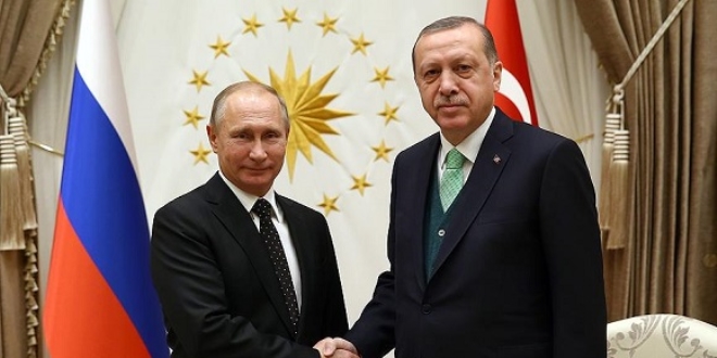 Cumhurbakan Erdoan Putin'le grt