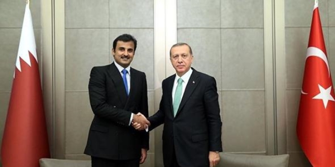 Erdoğan, Katar Emiri Al Sani ile görüştü