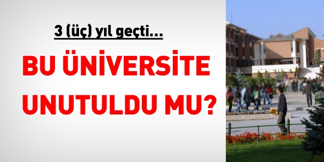 Türkiye Uluslararası İslam, Bilim ve Teknoloji Üniversitesi unutuldu mu?