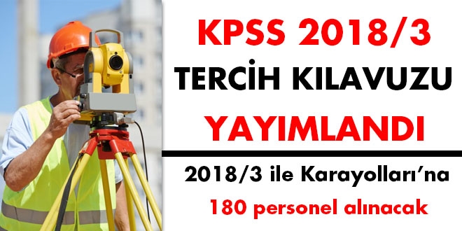 Karayollar'na 180 personel alnacak