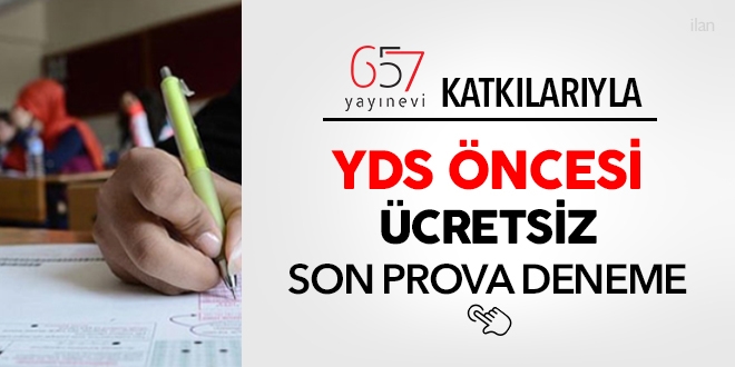 YDS deneme sınavı