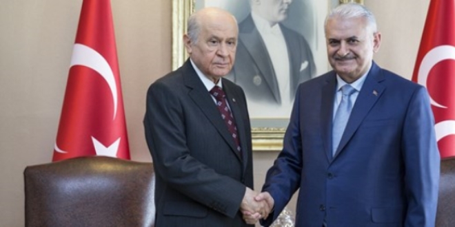 Başbakan Yıldırım ile Bahçeli bir araya geldi